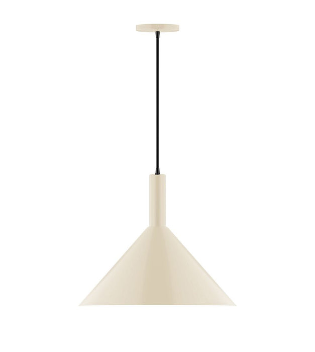 Stack Chase 18" Pendant Light in Cream