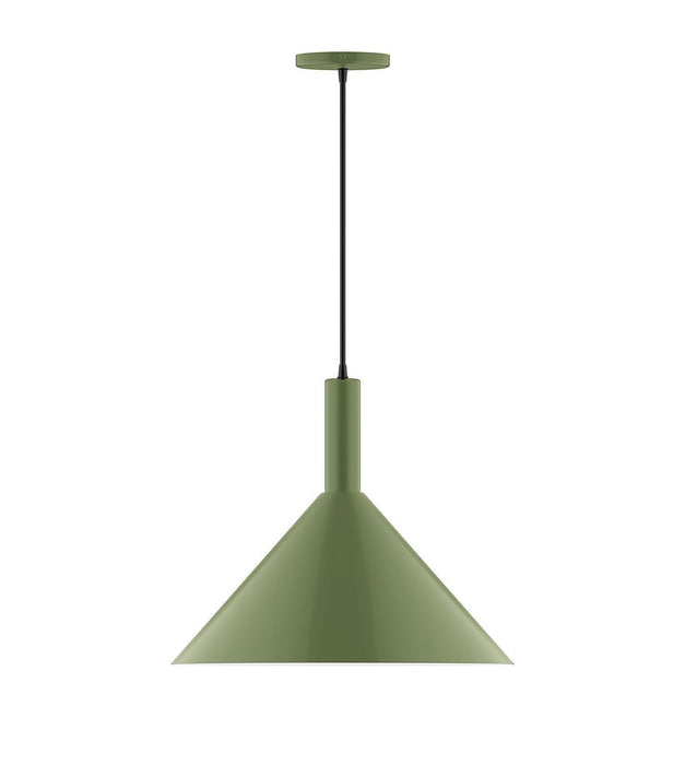 Chase 18" LED Pendant in Fern Green