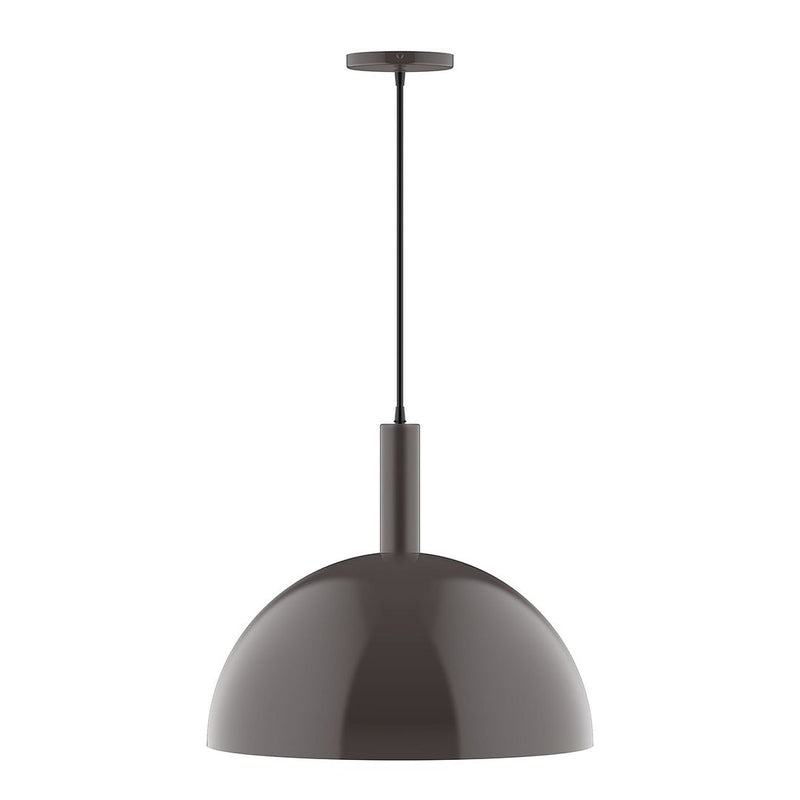 18-in architectural bronze dome pendant with hanging stem