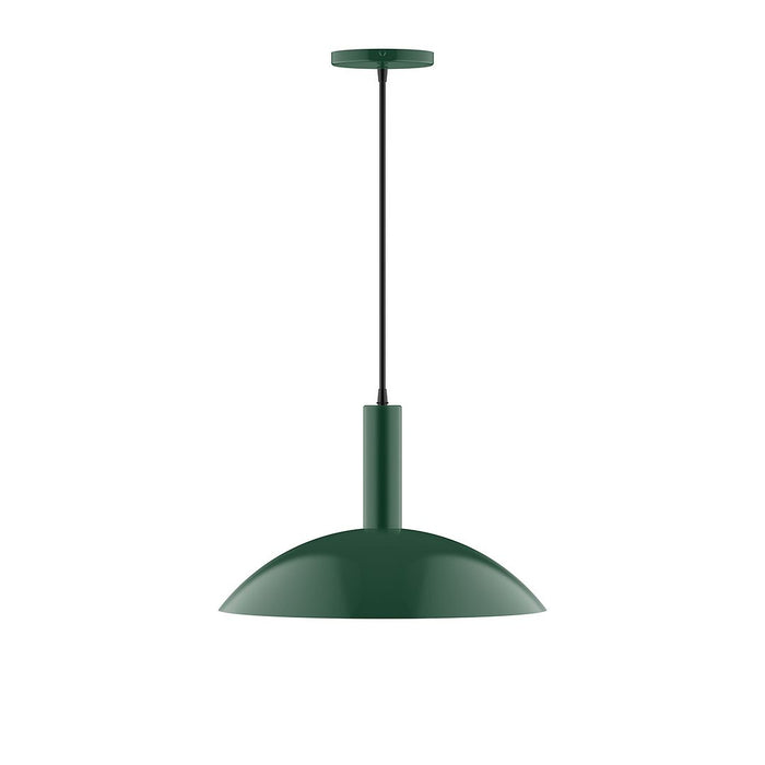 Glow 16" LED Pendant in Forest Green