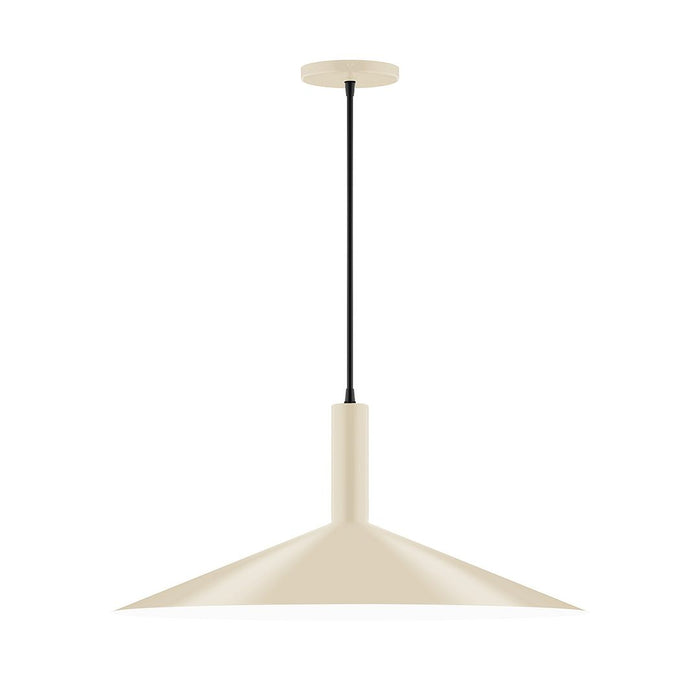 Stack 24" Shallow Cone Pendant Light in Cream