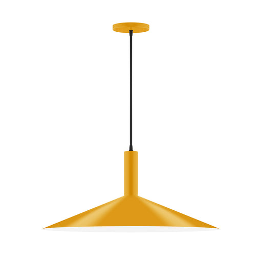 Zing 24" LED Pendant in Bright Yellow | Montclair Light Works