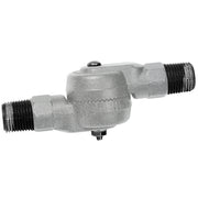 Painted galvanized gooseneck wall light connector with threaded ends