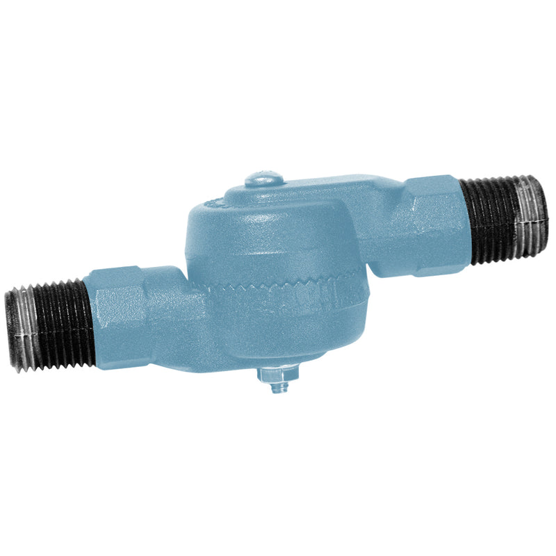 Light blue gooseneck wall light connector with threaded ends