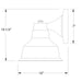 Warehouse 8" wall light in Architectural Bronze Line Drawing