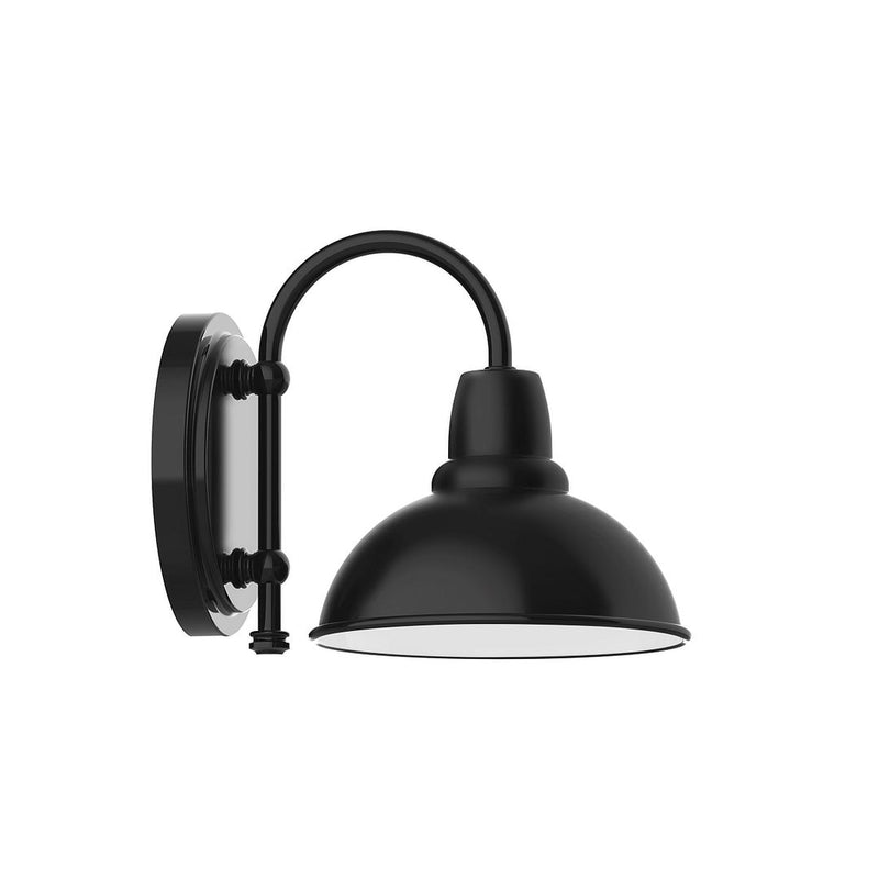 Cafe 8" wall sconce in Black