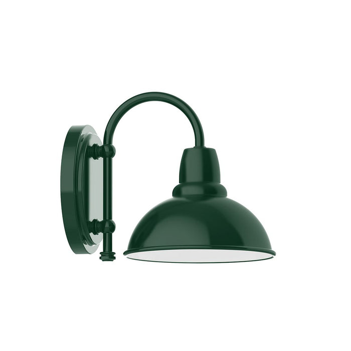 Cafe 8" LED Wall Sconce in Forest Green