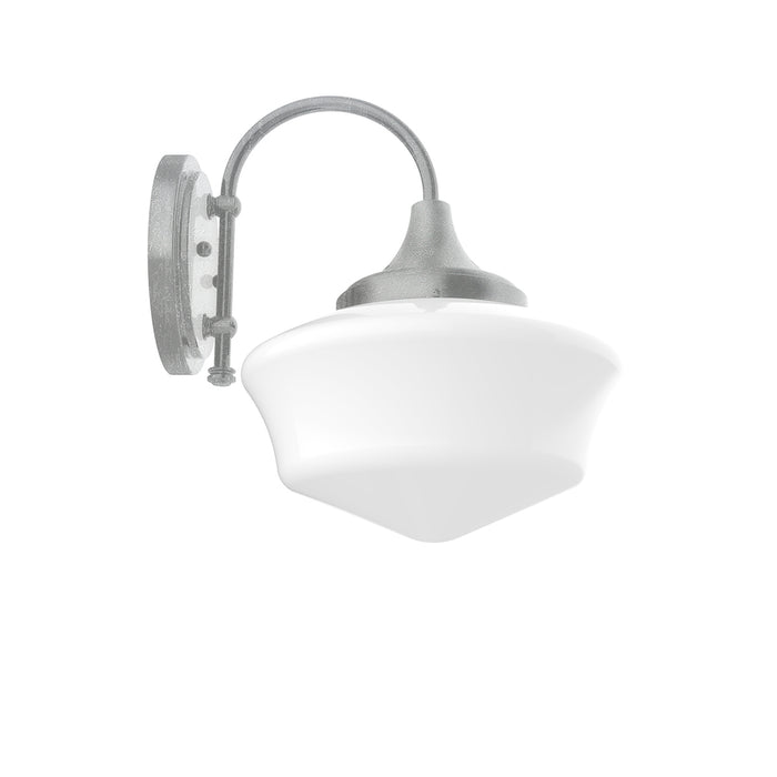 Schoolhouse 12" Wall Sconce in Painted Galvanized in Painted Galvanized | Montclair Light Works