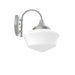 Schoolhouse 12" Wall Sconce in Painted Galvanized in Painted Galvanized | Montclair Light Works