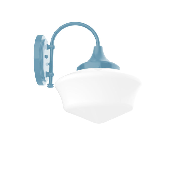 Schoolhouse 12" Wall Sconce in Light Blue in Light Blue | Montclair Light Works