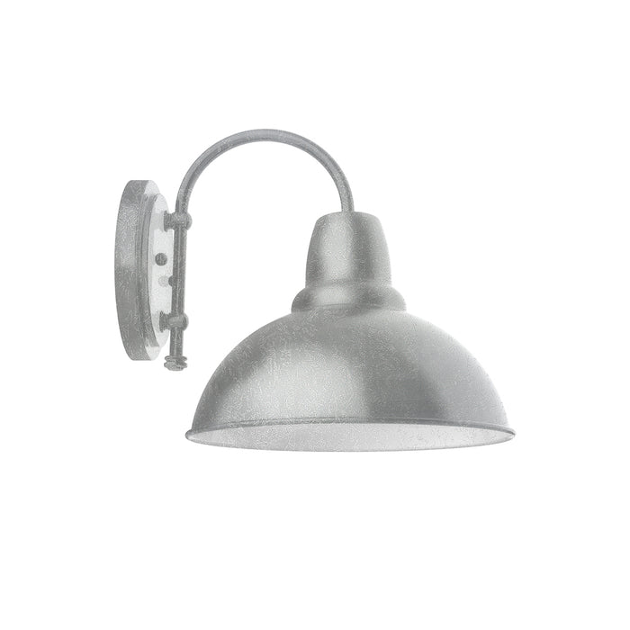 Cafe 12" LED Wall Sconce in Painted Galvanized | Montclair Light Works