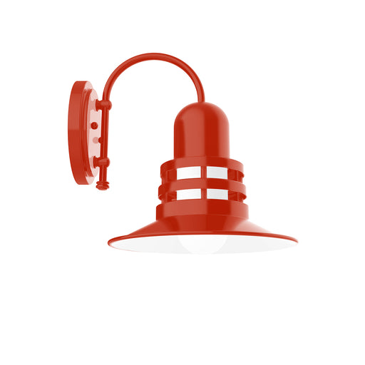 Atomic 12" wall sconce in Vermillion | Montclair Light Works