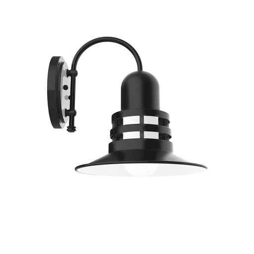 Atomic 12" wall sconce in Black | Montclair Light Works