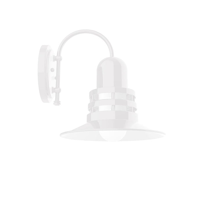 Atomic 12" Wall Sconce in White