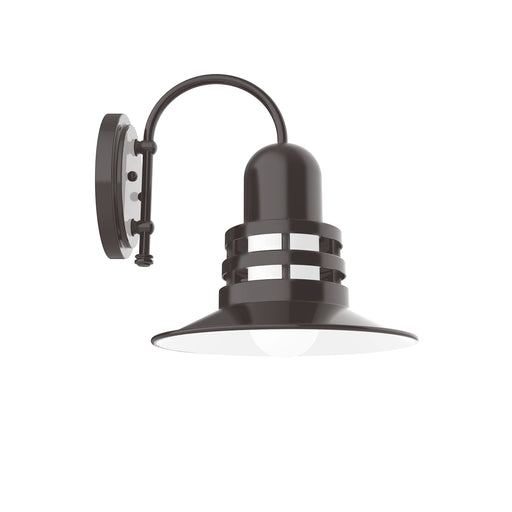 Atomic 12" wall sconce in Architectural Bronze | Montclair Light Works