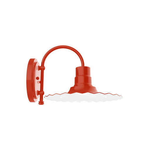 Radial 12" wall sconce in Vermillion | Montclair Light Works