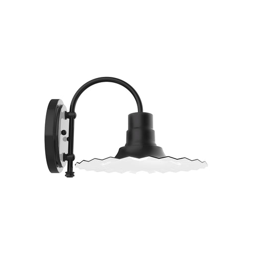 Radial 12" wall sconce in Black | Montclair Light Works