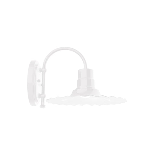 Radial 12" wall sconce in White | Montclair Light Works