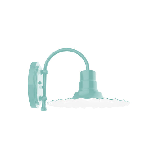 Radial 12" wall sconce in Sea Green | Montclair Light Works