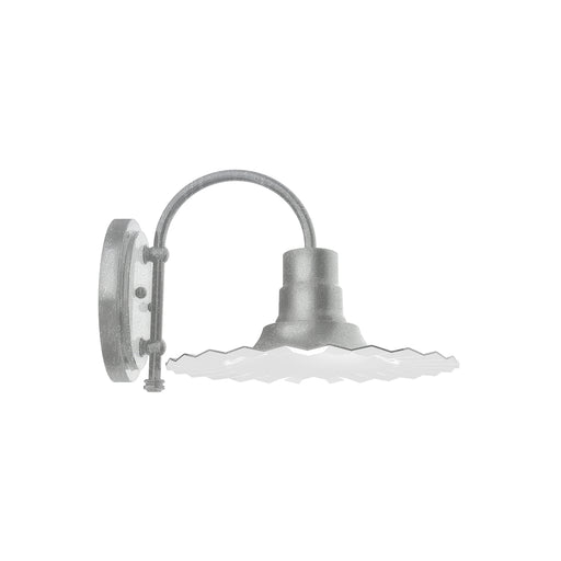 Radial 12" wall sconce in Painted Galvanized | Montclair Light Works