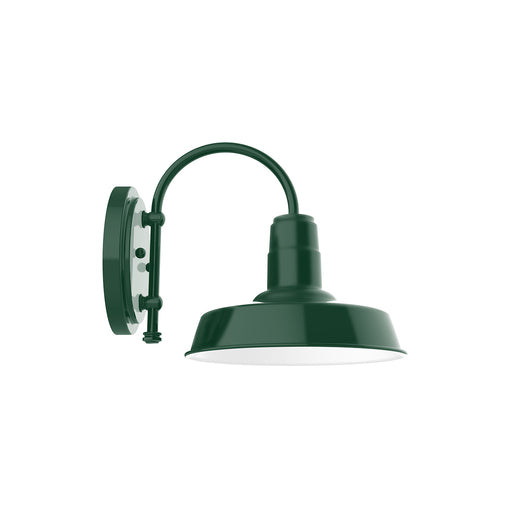 Warehouse 10" wall sconce in Forest Green | Montclair Light Works