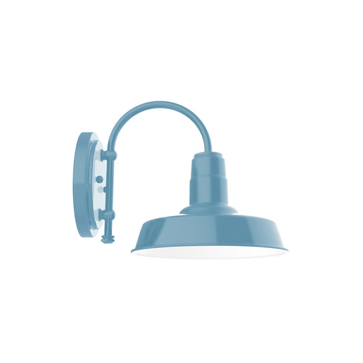 Warehouse 10" LED Wall Sconce in Light Blue | Montclair Light Works