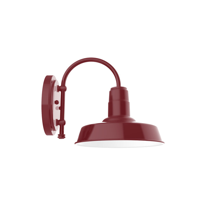 Warehouse 10" wall sconce in Barn Red | Montclair Light Works