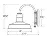 Warehouse 10" wall sconce in White | Montclair Light Works