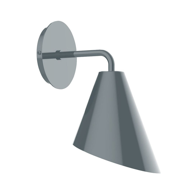 Jasmine 7" Wall Sconce in Slate Gray
