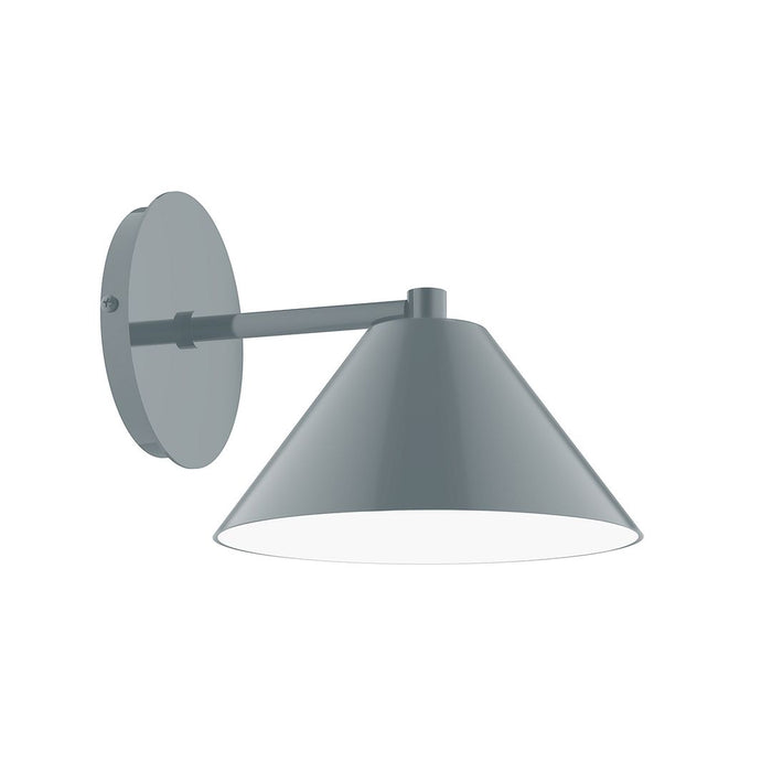 Axis Pinnacle 8" LED Wall Sconce in Slate Gray