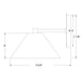 Pinnacle 8" Wall Sconce in Bright Yellow Line Drawing