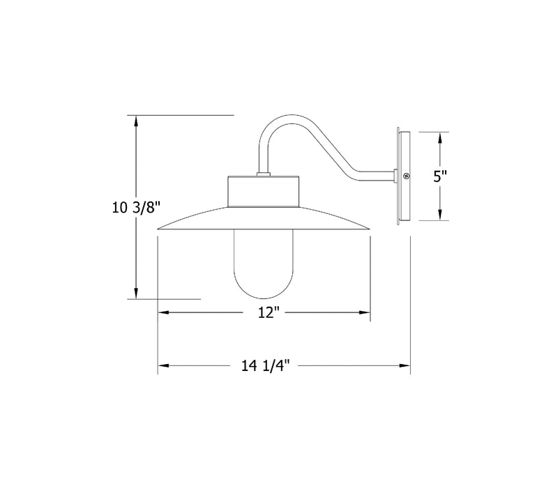 Gambler 12 inch Wall Sconce in Navy | Montclair Light Works