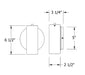 Martin ADA Wall Sconce in Forest Green | Montclair Light Works