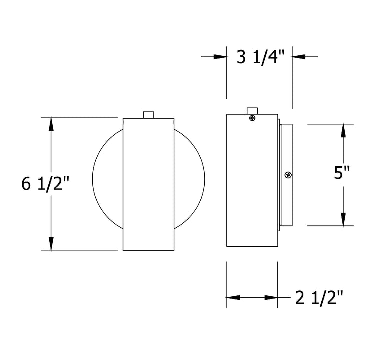 Martin ADA Wall Sconce in Architectural Bronze | Montclair Light Works