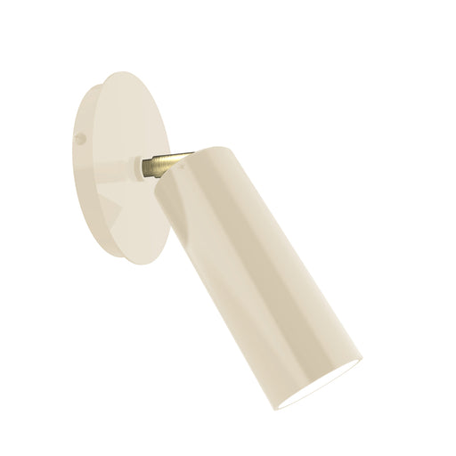 Martin Adjustable Wall Sconce in Cream with Brushed Brass Accents | Montclair Light Works