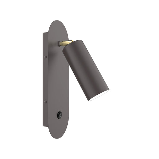 Martin Adjustable Wall Sconce in Bronze Matte with Brushed Brass Accents | Montclair Light Works
