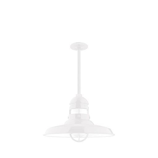 Liberty 14.5 inch pendant, stem mount in White | Montclair Light Works