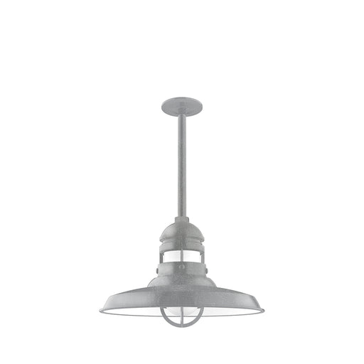 Liberty 14.5 inch pendant, stem mount in Painted Galvanized | Montclair Light Works