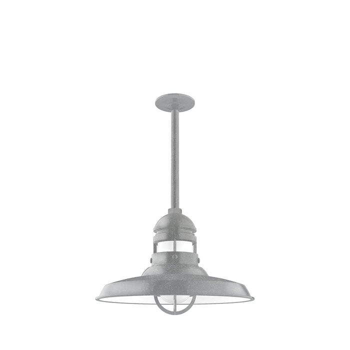 Liberty 14.5 inch pendant, stem mount in Painted Galvanized | Montclair Light Works