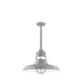 Liberty 14.5 inch pendant, stem mount in Painted Galvanized | Montclair Light Works