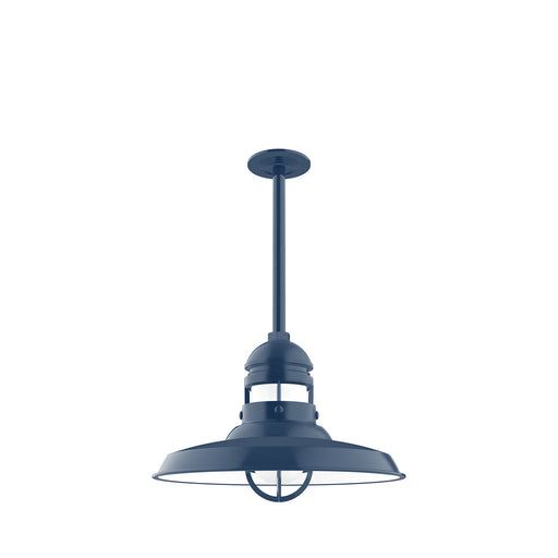 Liberty 14.5 inch pendant, stem mount in Navy | Montclair Light Works