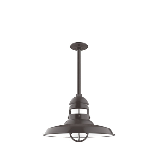 Liberty 14.5 inch pendant, stem mount in Architectural Bronze | Montclair Light Works