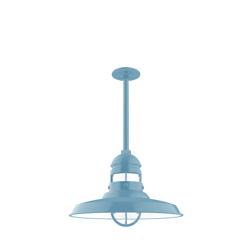 Liberty 14.5 inch pendant, stem mount in Light Blue | Montclair Light Works
