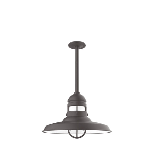 Liberty 14.5 inch pendant, stem mount in Bronze Matte | Montclair Light Works