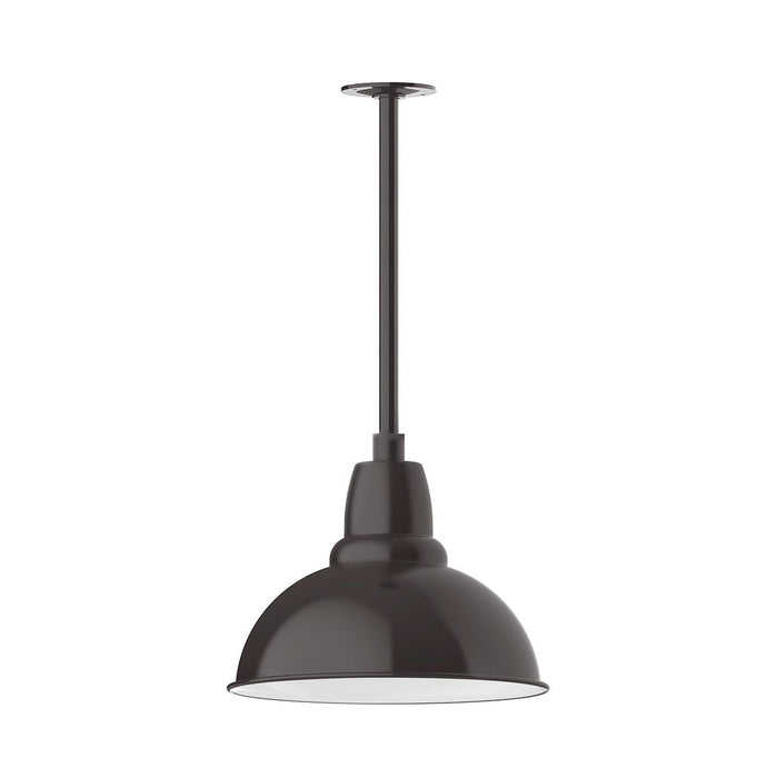 Cafe 14" LED Stem Mount Pendant in Architectural Bronze