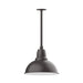 Cafe 14" stem mount LED Pendant in Bronze Matte | Montclair Light Works