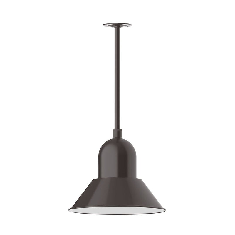 Prima 14" LED Stem Mount Pendant in Architectural Bronze