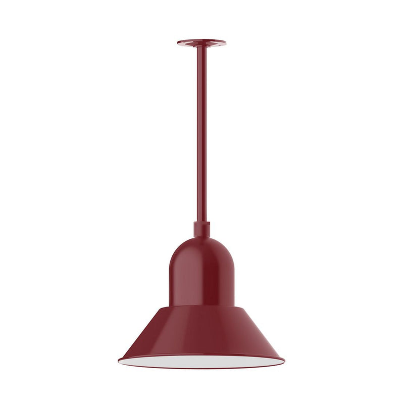 Prima 14" pendant, stem mount in Barn Red