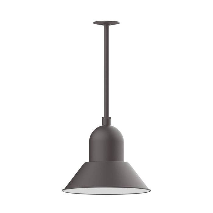 Prima 14" LED Pendant, stem mount in Bronze Matte | Montclair Light Works