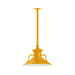 Homestead 12" pendant, stem mount in Bright Yellow | Montclair Light Works